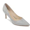 Jewel Badgley Mischka Rudy Womens Faux Leather Glimmer Heels In Animal Print
