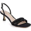 Jewel Badgley Mischka Sharon Slingback Sandal In Black Fabric