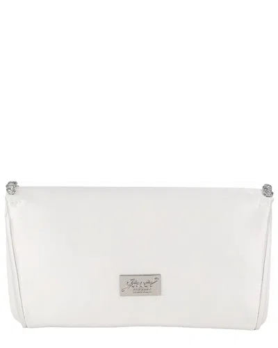 Jewel Badgley Mischka Talia Crystal Clutch In White