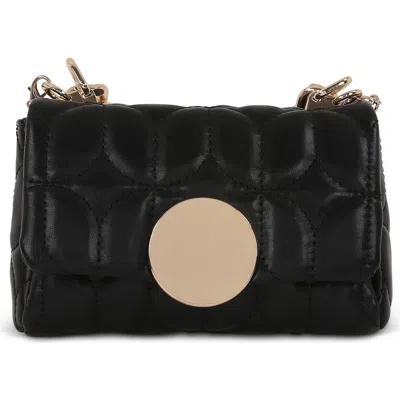 Jewel Badgley Mischka Tara Deco Quilted Mini In Black