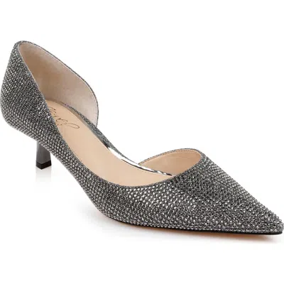 Jewel Badgley Mischka Women's Teegan Pointed Toe Pumps In Smoke