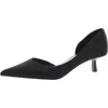 Jewel Badgley Mischka Teegan Womens Embellished Manmade Kitten Heels In Black