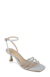 Jewel Badgley Mischka Tesslynn Embellished Ankle Strap Sandal In Silver