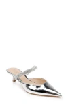 Jewel Badgley Mischka Women's Tiffani Evening Mules In Silver Disco