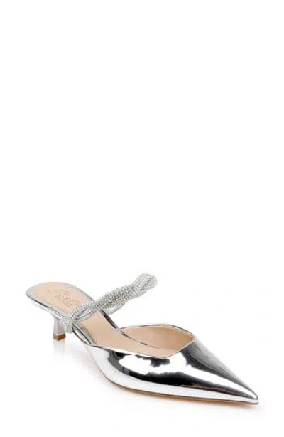 JEWEL BADGLEY MISCHKA JEWEL BADGLEY MISCHKA TIFFANI POINTED TOE KITTEN HEEL MULE