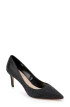 Jewel Badgley Mischka Tyanna Embellished Pointed Toe Pump In Black