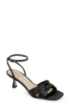 Jewel Badgley Mischka Women's Emeli Bow Square Toe Sandals In Black