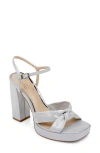 JEWEL BADGLEY MISCHKA VALENCIA ANKLE STRAP PLATFORM SANDAL