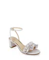Jewel Badgley Mischka Desirie Sandal In Lilac Fabric