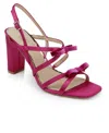 Jewel Badgley Mischka Women's Eliza Bow Evening Sandals In Pink