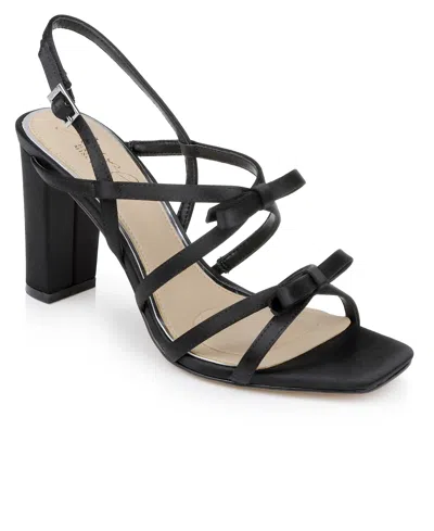 Jewel Badgley Mischka Women's Eliza Bow Evening Sandals In Black