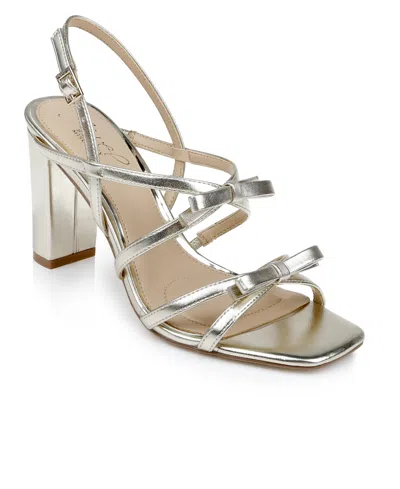JEWEL BADGLEY MISCHKA WOMEN'S ELIZA BOW EVENING SANDALS