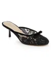 Jewel Badgley Mischka Women's Elliott Evening Mules In Black