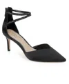 Jewel Badgley Mischka Emmi Ankle Strap Pointed Toe Pump In Black