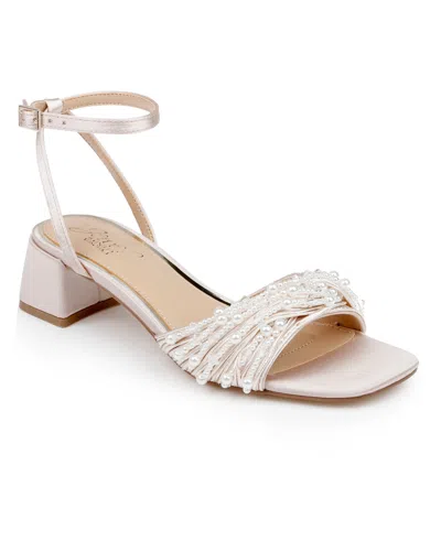 Jewel Badgley Mischka Women's Fallon Dress Sandals In Gold