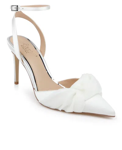 Jewel Badgley Mischka Women's Federica Evening Knot Pumps In White