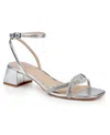 Jewel Badgley Mischka Fern Ankle Strap Sandal In Gray
