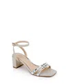 Jewel Badgley Mischka Honor Ankle Strap Sandal In Gold