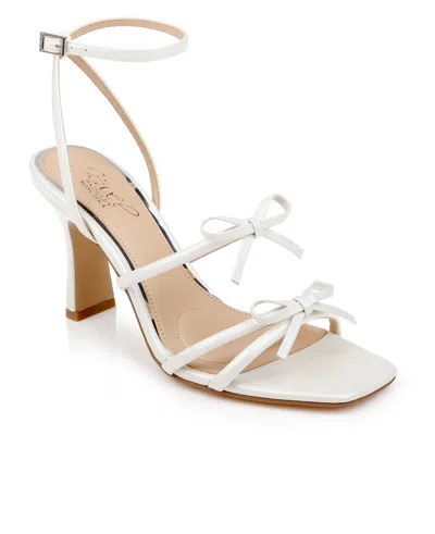 Jewel Badgley Mischka Women's Kiyomi Ii Stiletto Dress Sandals In White