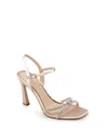 Jewel Badgley Mischka Women's Madison Knot Evening Sandals In Champagne Satin
