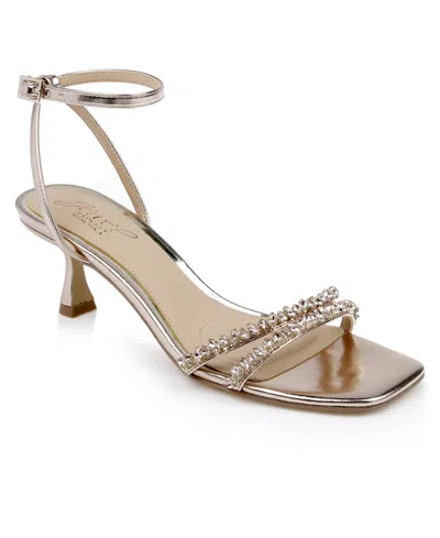 JEWEL BADGLEY MISCHKA WOMEN'S NAYLA KITTEN HEEL DRESS SANDALS
