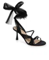 Jewel Badgley Mischka Women's Norris Stiletto Sandals In Black Chiffon