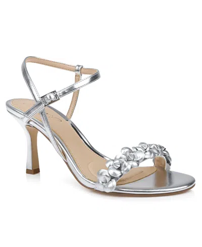 Jewel Badgley Mischka Women's Saylor Stiletto Dress Sandals In Silver Metallic