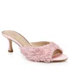 Jewel Badgley Mischka Scarlet Mesh Flower Sandal In Pink Chiffon