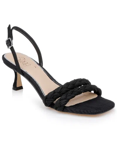 Jewel Badgley Mischka Women's Sharon Square Toe Dress Sandals In Black