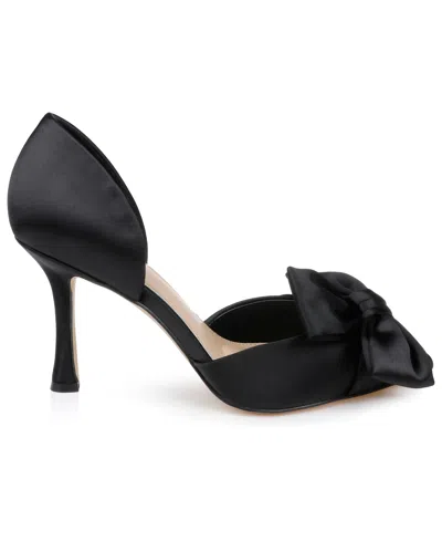 JEWEL BADGLEY MISCHKA WOMEN'S SIDNEY SLIP ON EVENING BOW PUMPS