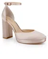 Jewel Badgley Mischka Stephanie Ankle Strap Platform Pump