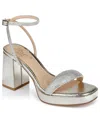 Jewel Badgley Mischka Women's Teddi Platform Sandals In Gold Metallic