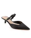 Jewel Badgley Mischka Women's Tiffani Evening Mules In Black Satin