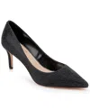 Jewel Badgley Mischka Tyanna Embellished Pointed Toe Pump In Black Satin