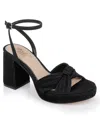 Jewel Badgley Mischka Tyler Ankle Strap Platform Sandal In Black