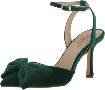 Pre-owned Jewel Badgley Mischka Women's Yanna Pump In Green