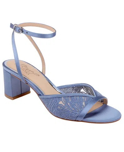 Jewel Badgley Mischka Zaira Ankle Strap Sandal In Blue