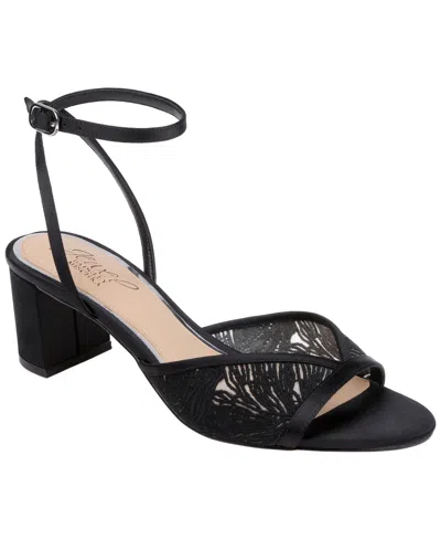 Jewel Badgley Mischka Zaira Ankle Strap Sandal In Black