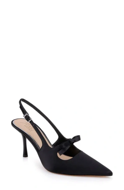 Jewel Badgley Mischka Zaya Pointed Toe Slingback Pump In Black