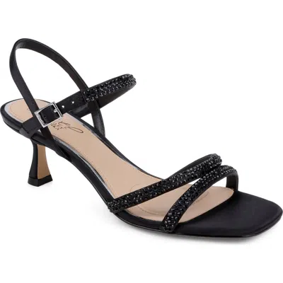 Jewel Badgley Mischka Zianna Ii Sandal In Black