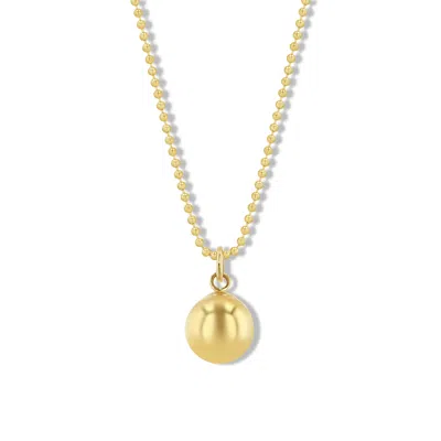 Jewelbird Women's Gold Ball Necklace