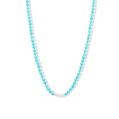 Jewelbird Women's Gold / Blue / Pink Turquoise & Sapphire Beaded Choker In Multi