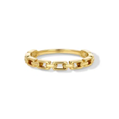 Jewelbird Women's Gold Chain Link Ring