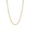 Jewelbird Women's Gold Diamond-cut Mariner Necklace