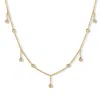 Jewelbird Women's Gold Diamond Spacer Necklace