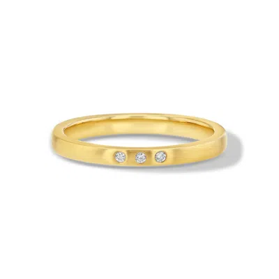 Jewelbird Women's Gold Diamond Stacking Ring