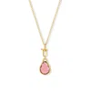 Jewelbird Women's Gold / Red Rose Cut Garnet Necklace In Multi