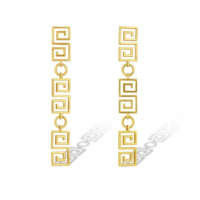 Jewelbird Women's Gold S-chain Earrings