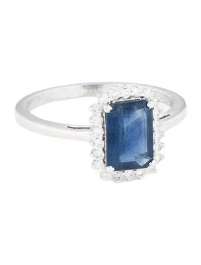 Pre-owned Jewelmak 14k 1.38ct Sapphire & Diamond Cocktail Ring In Multi