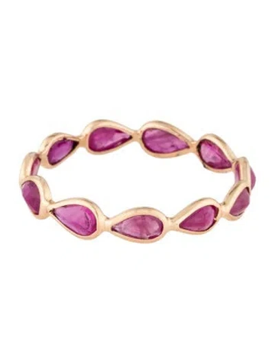 Pre-owned Jewelmak 14k 1.54ctw Ruby Eternity Band Ring In Multi